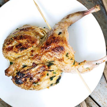 Codornices a la parrilla