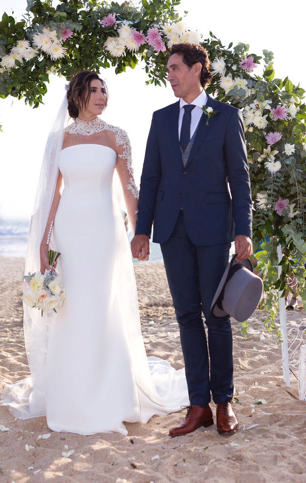 Clothing, Coat, Trousers, Dress, Photograph, Outerwear, Suit, Bridal clothing, Formal wear, Bride, 