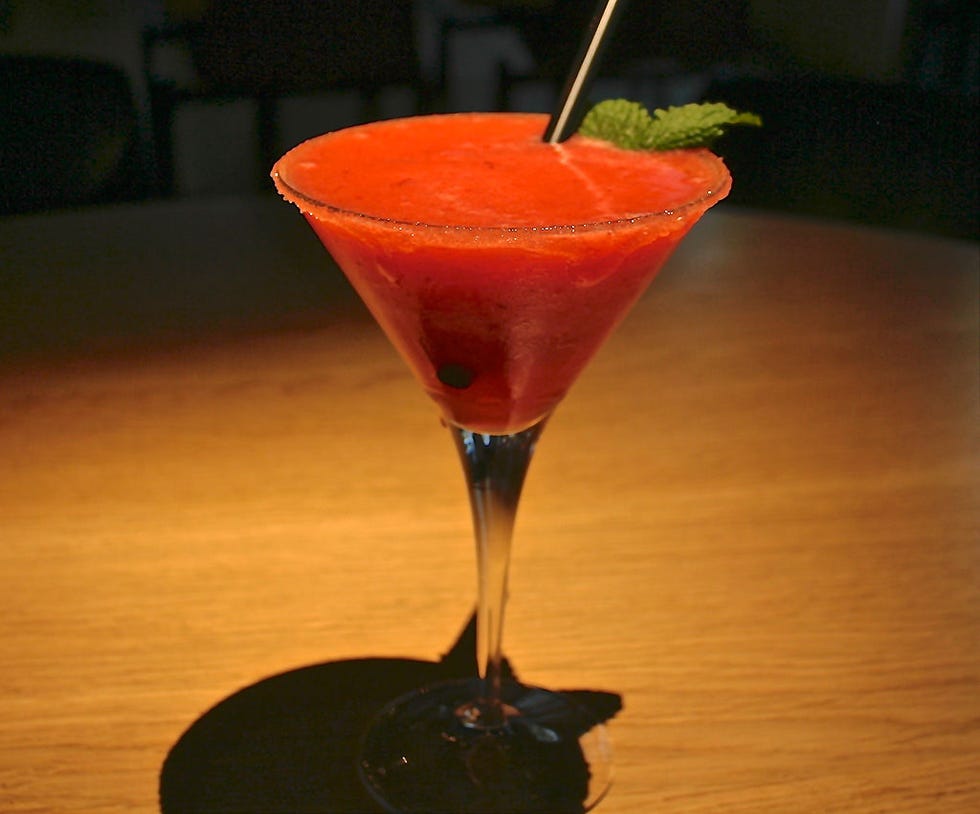 Liquid, Tableware, Cocktail, Drink, Food, Martini glass, Drinkware, Glass, Cocktail garnish, Garnish, 