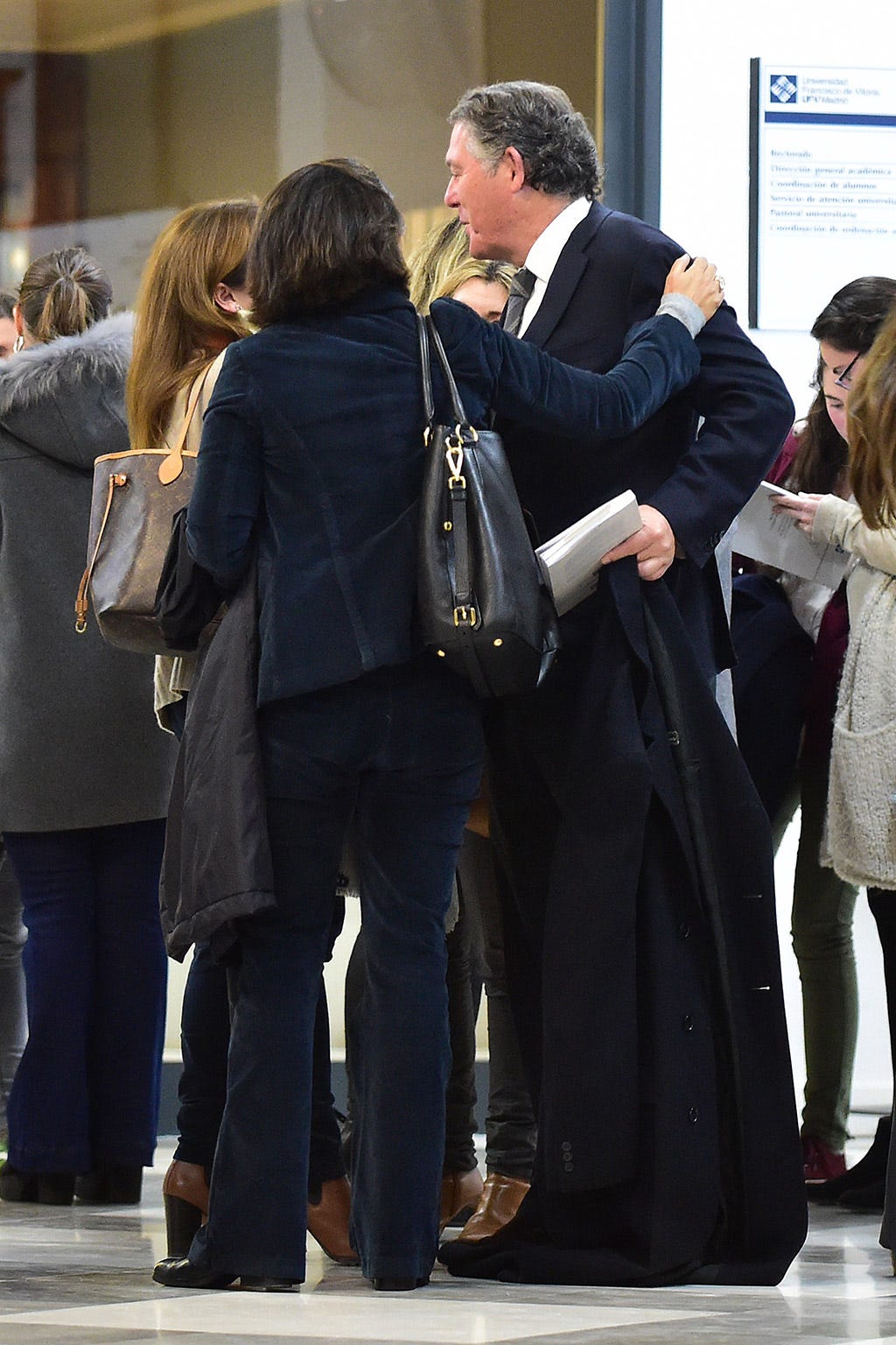 Hair, Trousers, Coat, Outerwear, Jeans, Style, Bag, Luggage and bags, Interaction, Jacket, 