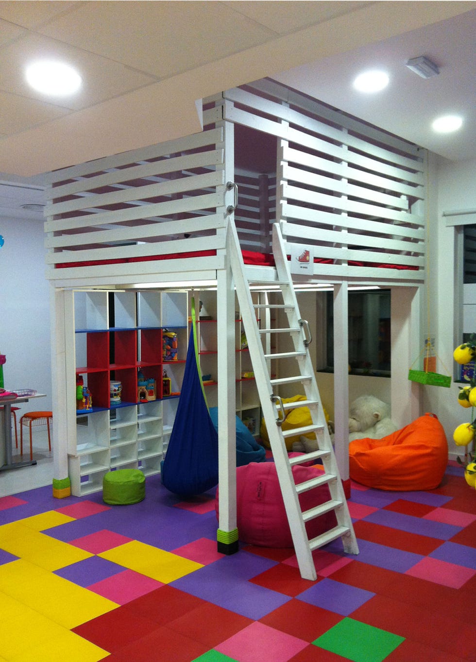 Room, Lighting, Interior design, Floor, Ladder, Flooring, Ceiling, Stairs, Interior design, Home, 