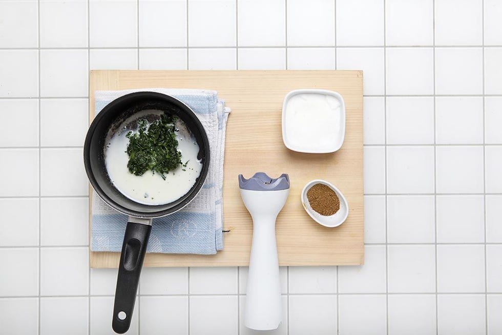 Ingredient, Tile, Kitchen utensil, Dishware, Herb, Cookware and bakeware, Bowl, Spoon, Tile flooring, Square, 