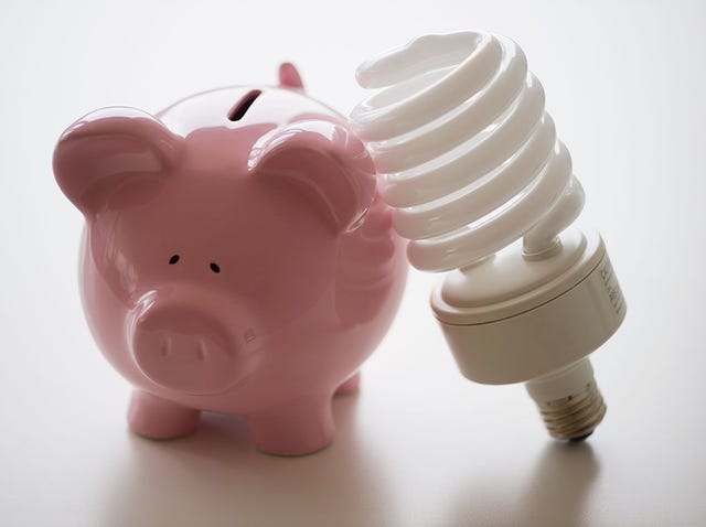 cerdo bombilla factura luz ahorro