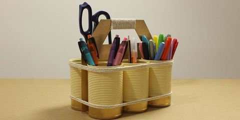 acumular ira aliviar Cómo hacer un organizador de bolígrafos y lápices para el escritorio
