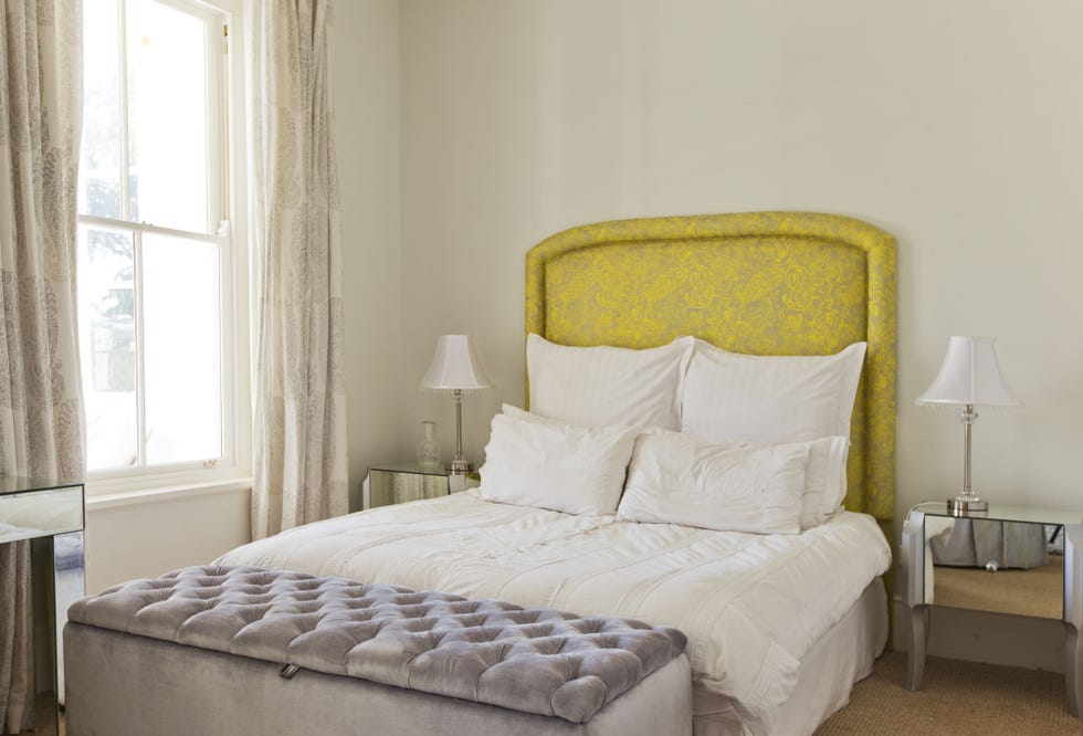 Bed, Room, Interior design, Bedding, Property, Wall, Floor, Bedroom, Textile, Furniture, 