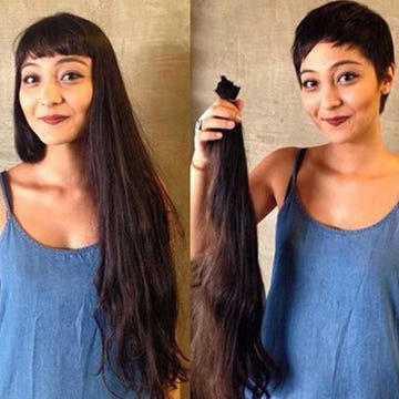 Hair, Smile, Eye, Mobile phone, Style, Dress, Long hair, Portable communications device, Beauty, Fashion, 