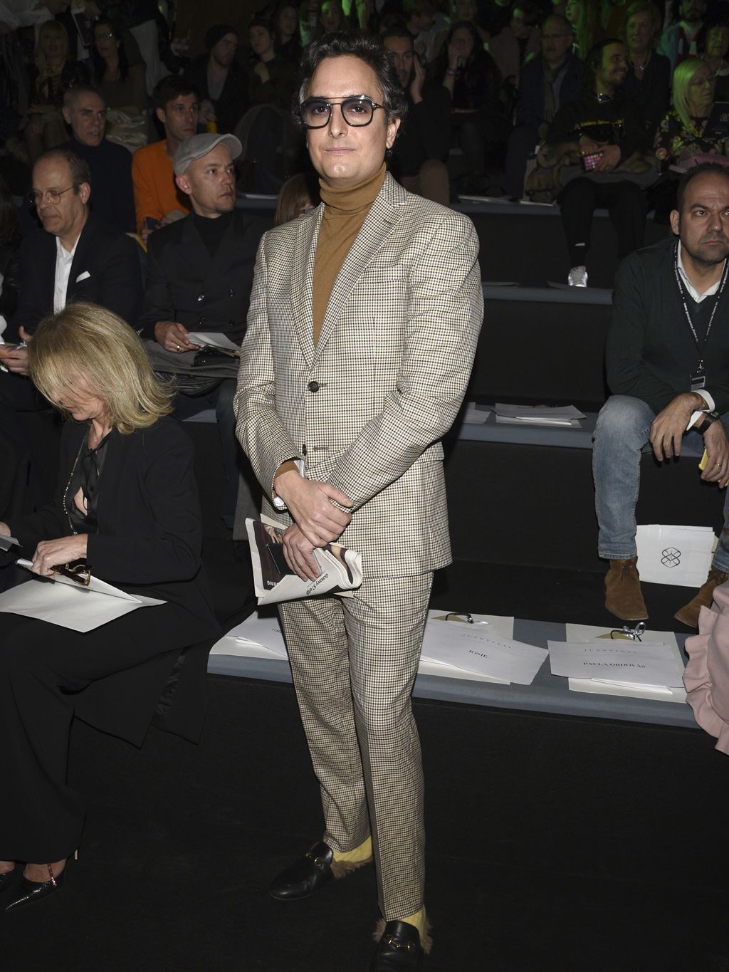 Face, Eyewear, Trousers, Event, Coat, Outerwear, Style, Suit, Blazer, Fashion, 
