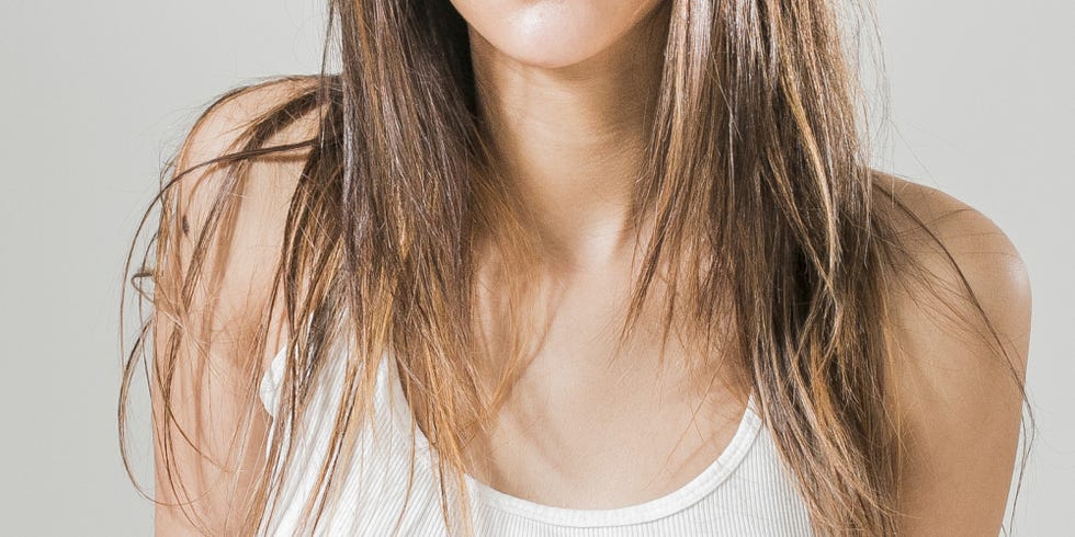 Hair, Hairstyle, Hair coloring, Layered hair, Blond, Long hair, Skin, Chin, Neck, Brown hair, 