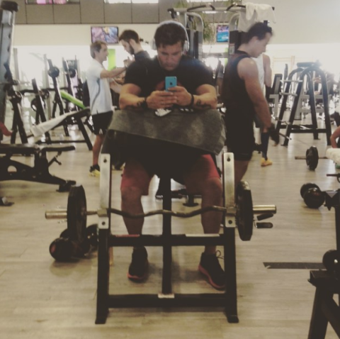 Gym, Physical fitness, Strength training, Weight training, Exercise equipment, Room, Shoulder, Exercise, Fitness professional, Bench, 