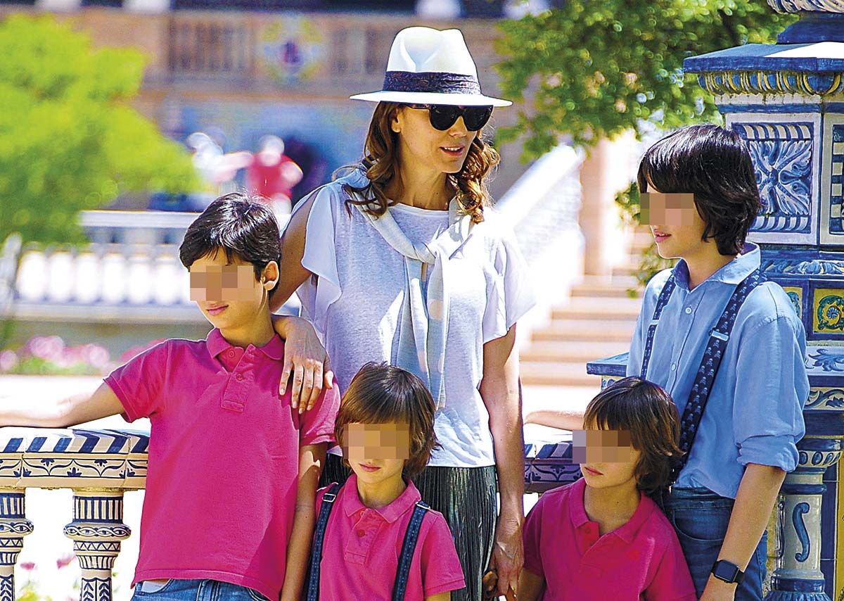 Mar Flores días de vacaciones en Sevilla con sus hijos