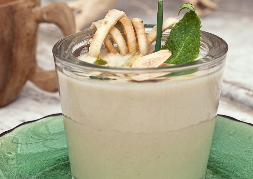 receta ajoblanco de melón y mango con aguacate