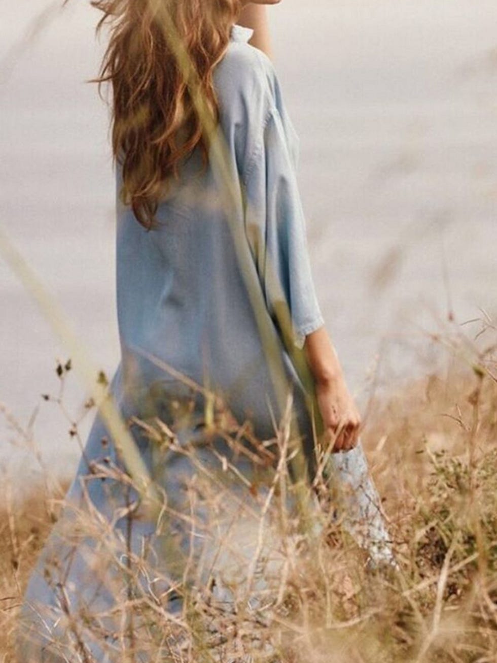 Clothing, Fashion, Grass family, Jeans, Long hair, Summer, Outerwear, Dress, Photography, Surfer hair, 