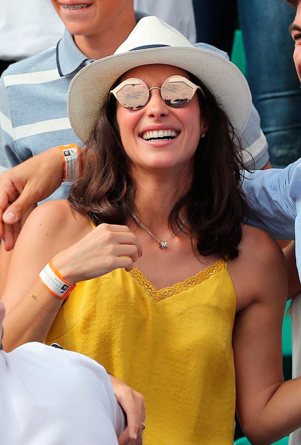 Eyewear, Sunglasses, Yellow, Hat, Glasses, Fun, Muscle, Sun hat, Vacation, Headgear, 