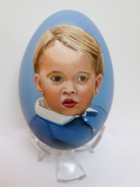 Cheek, Hairstyle, Chin, Forehead, Child, Paint, Blond, Painting, Oval, Portrait, 