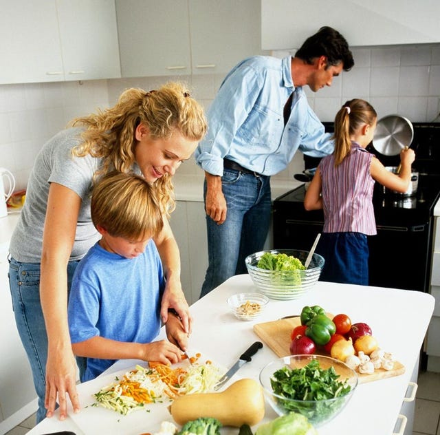 cocinar en familia