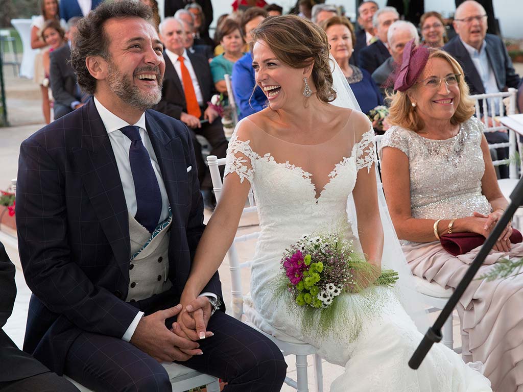 Photograph, Facial expression, Ceremony, Event, Dress, Wedding dress, Gown, Marriage, Bridal clothing, Wedding, 