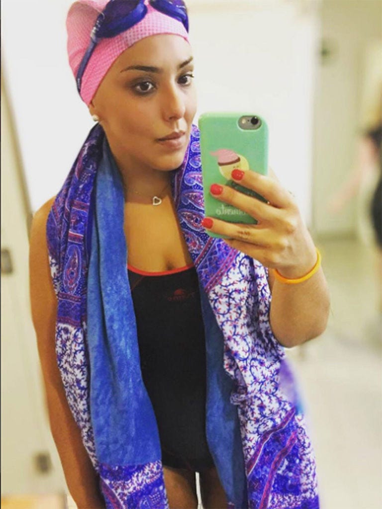 Purple, Clothing, Blue, Selfie, Beauty, Turban, Violet, Lip, Fashion, Photography, 