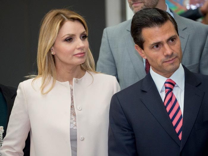 Angélica Rivera y Enrique Peña Nieto