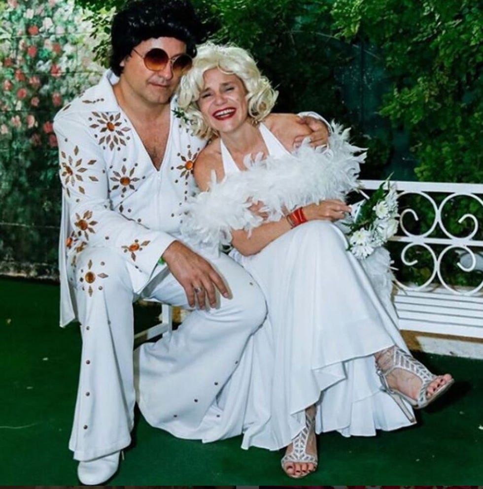 White, Wedding dress, Gown, Bridal clothing, Dress, Fashion, Event, Fun, Ceremony, Bride, 