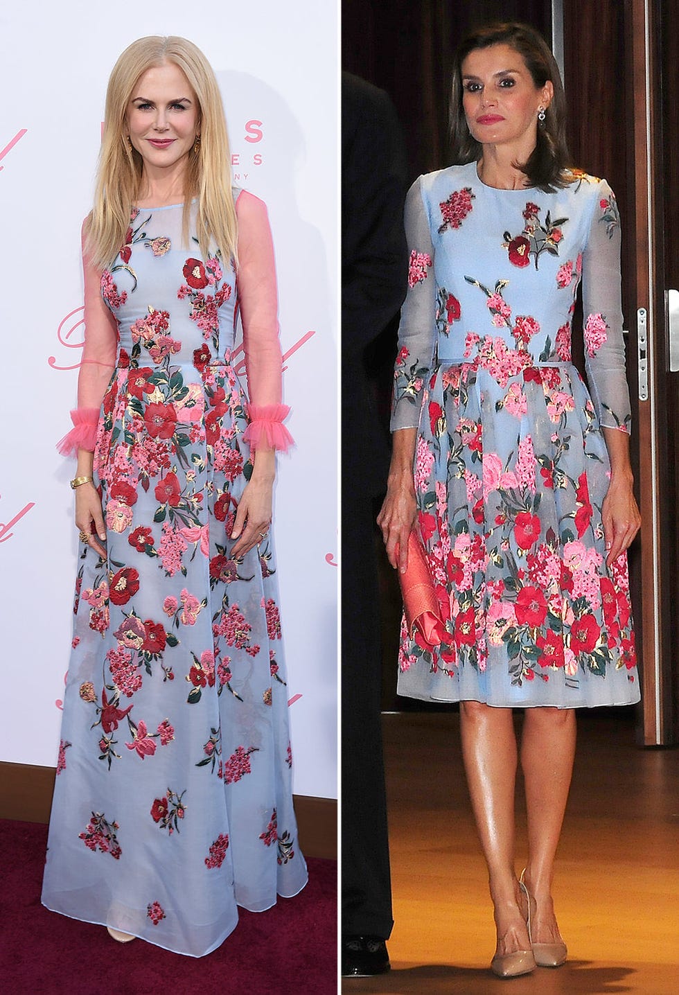 Clothing, Dress, Fashion model, Fashion, Pink, Day dress, Red carpet, Footwear, Carpet, Flooring, 