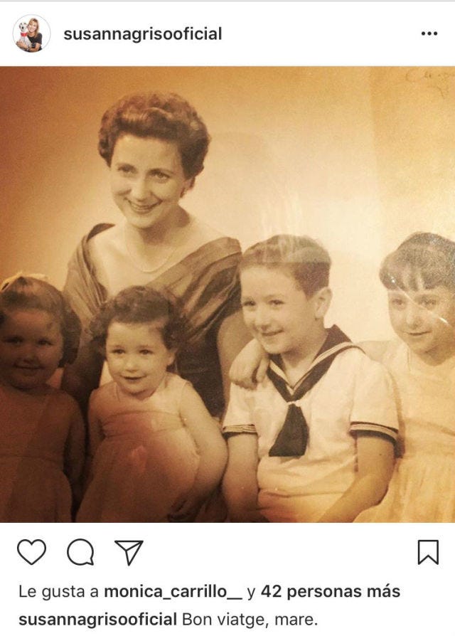 Susanna Griso, rota por la muerte de su madre