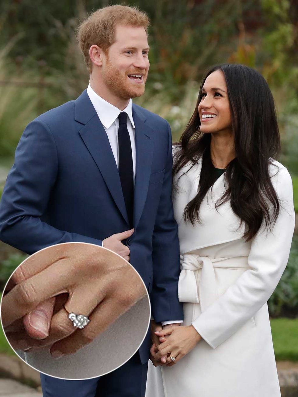El príncipe Harry y Megan Markle en su pedida de mano