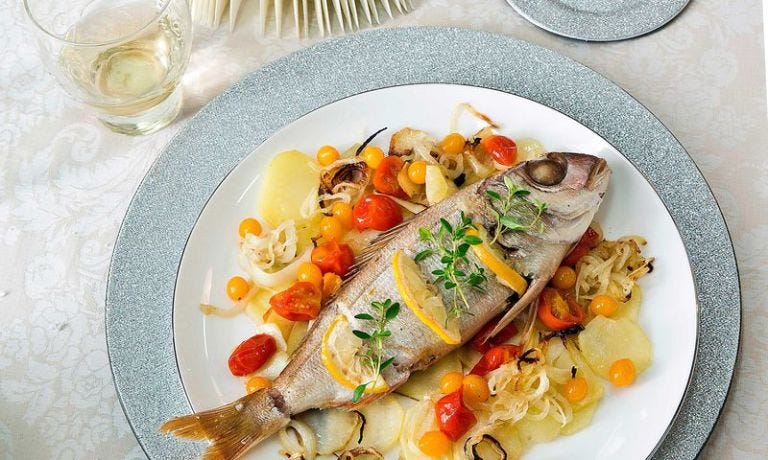 Dish, Food, Cuisine, Ingredient, Fish, Acqua pazza, Produce, Recipe, À la carte food, Meat, 