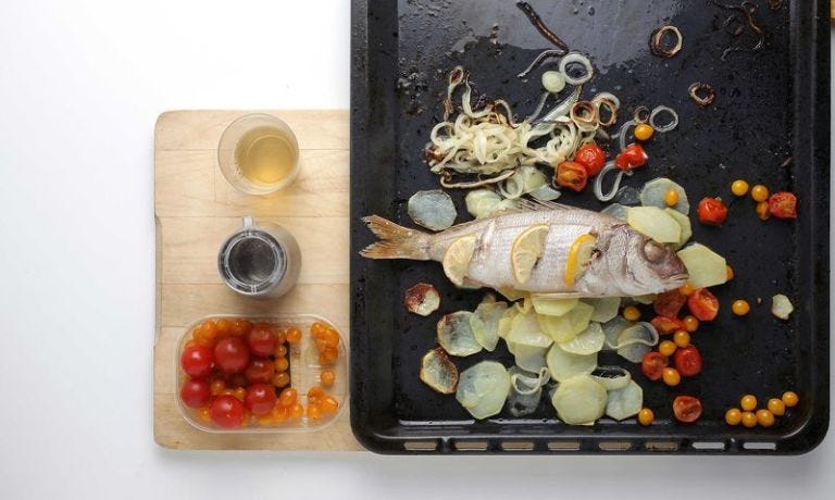 Fish, Food, Dish, Cuisine, Still life, Comfort food, Recipe, Seafood, Garnish, Ingredient, 