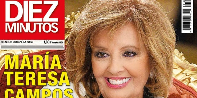María Teresa Campos en la portada de Diez Minutos Nº 3463