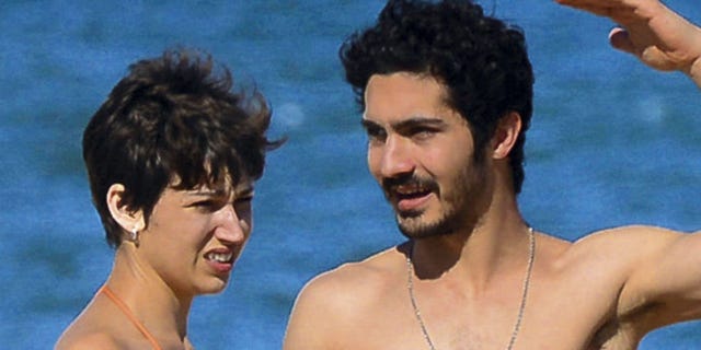 Hair, Barechested, Facial expression, Nose, Fun, Chin, Human, Smile, Facial hair, Neck, 