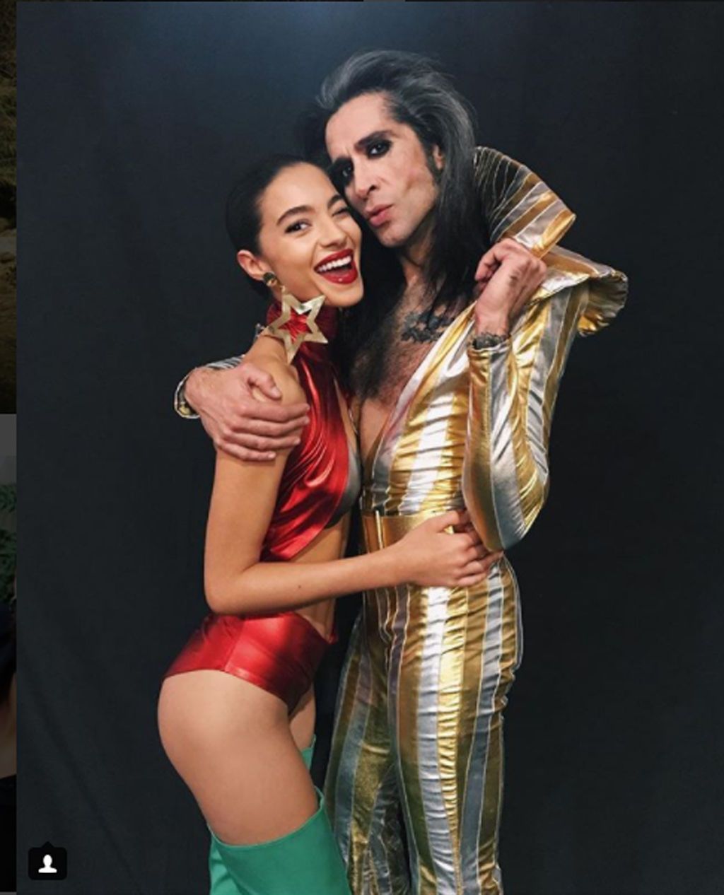 Fashion, Performance, Muscle, Photo shoot, Photography, Singer, Costume, Model, Metal, Thigh, 