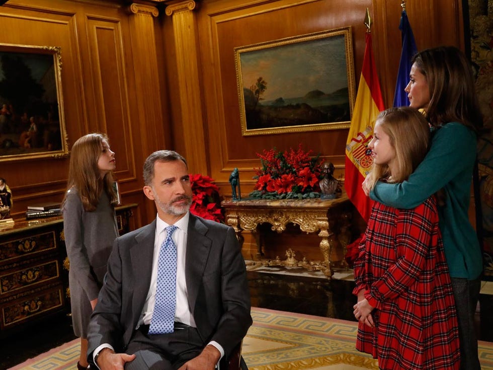 El rey Felipe, fotos en familia