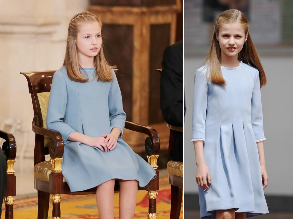 La princesa Leonor en la entrega del Toisón de Oro y en la comunión de la infanta Sofía
