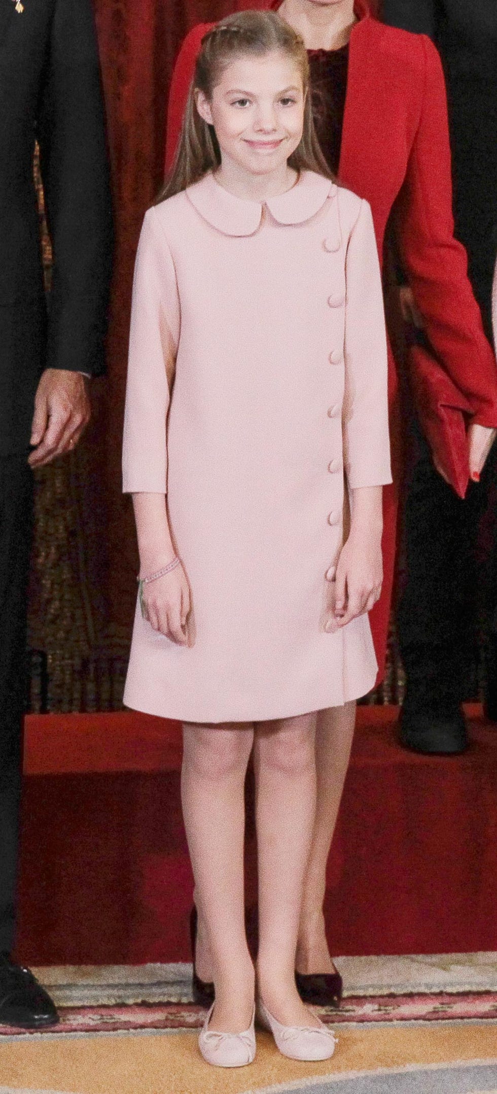 La infanta Sofia en la entrega del Toisón de Oro a la princesa Leonor