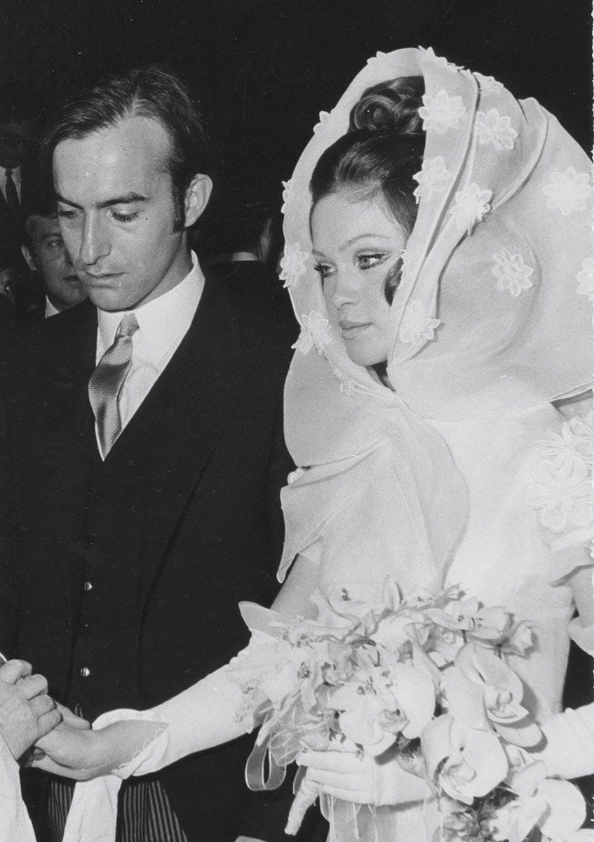 Pepa Flores y Carlos Goyanes el día de su boda
