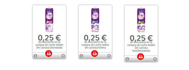 Descuento para leche sin lactosa KAIKU
