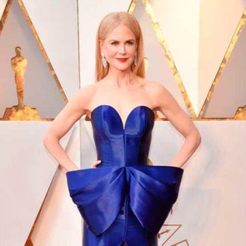 Clothing, Dress, Fashion model, Fashion, Blue, Cocktail dress, Waist, Blond, Strapless dress, Haute couture, 