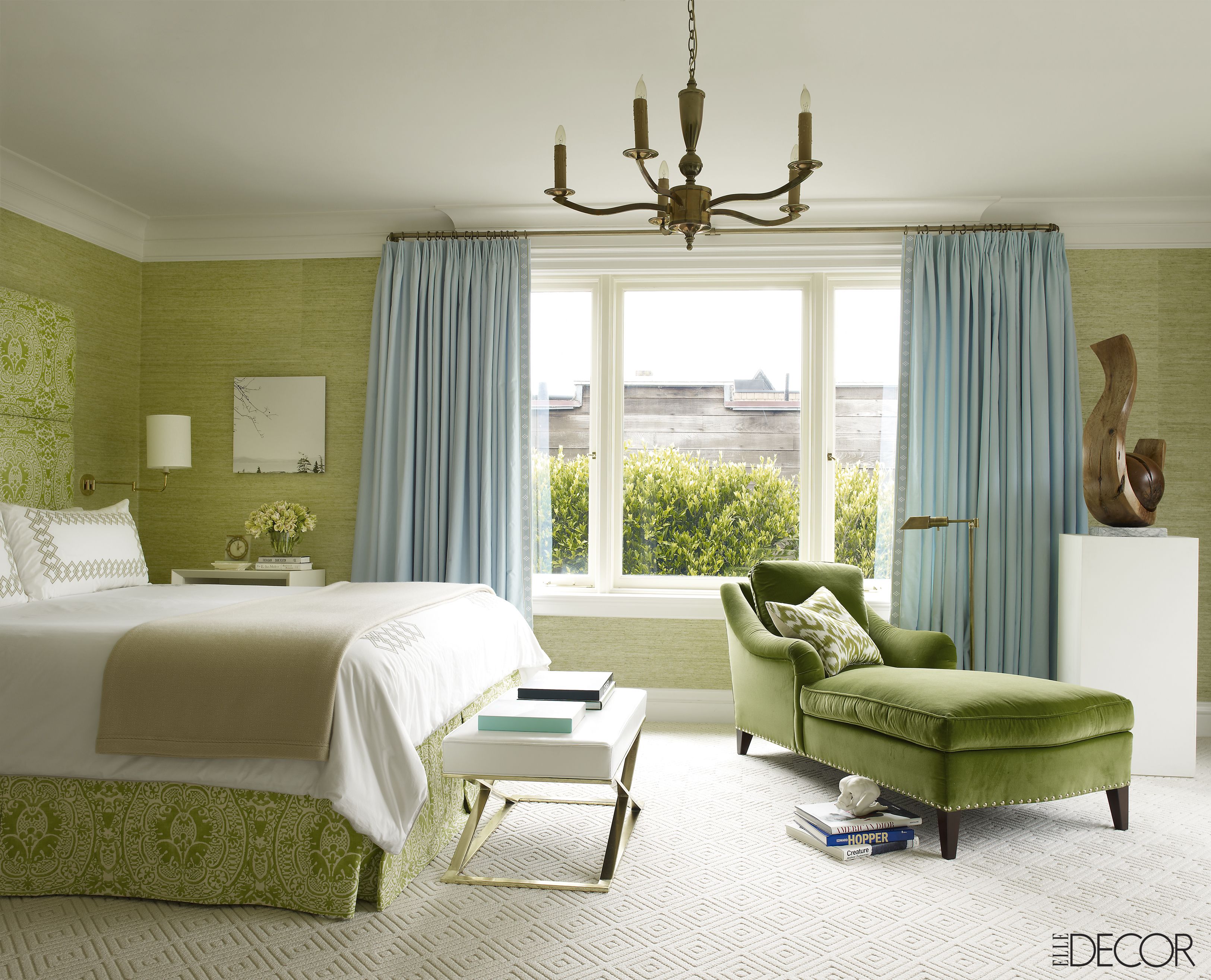 Jade Green Bedroom Use Different Shades And Textures Of