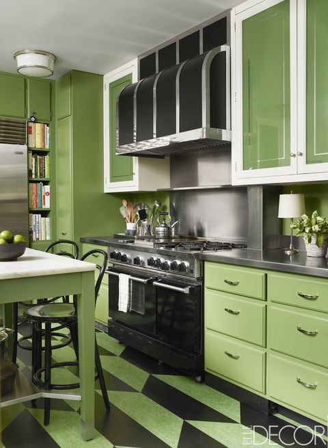 countertop, green, cabinetry, room, kitchen, furniture, interior design, property, kitchen stove, yellow,