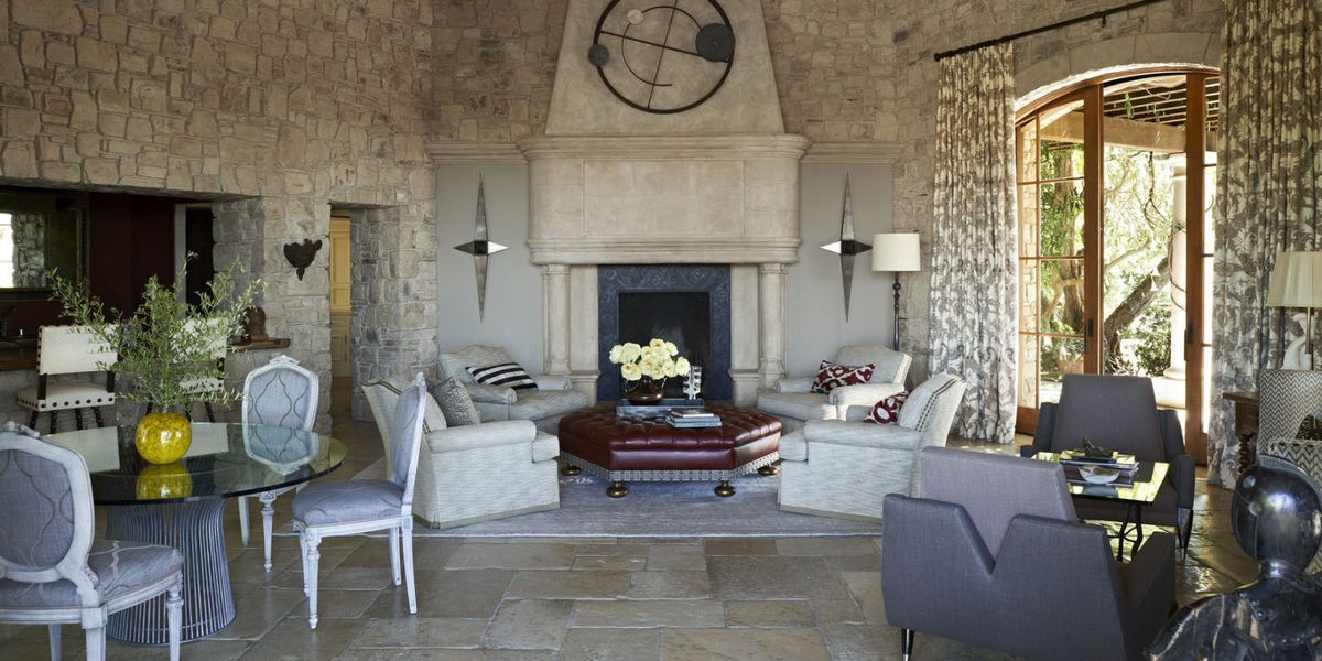 Inside A Stunning Stone Home In Bel Air, California