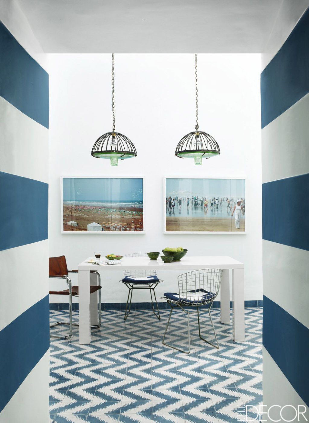 Blue, Interior design, Room, Floor, Table, Flooring, Wall, Turquoise, Teal, Aqua, 