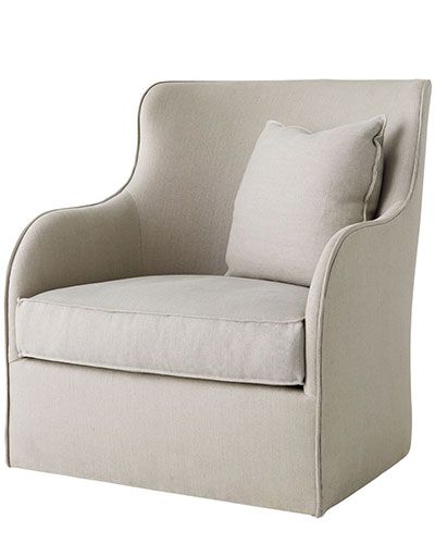 Modern Upholstered Swivel Chair, High Back Swivel Chairs For Living Room