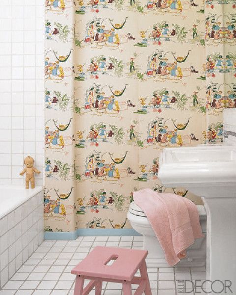 15 Bathroom Wallpaper Ideas Wall Coverings For Bathrooms Elle Decor