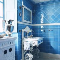 Best Bathroom Colors - Ideas for Bathroom Color Schemes - Elle Decor  1 of 25