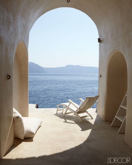 Greek Interior Design Costis Psychas After Renewing His Love Of The Sea While Living On Greek Island Santorini Hotelier Costis Psychas Finds An Even More Secluded Spot To Create