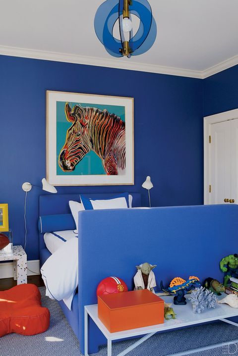 Blue, Room, Interior design, Wall, Teal, Interior design, Door, Turquoise, Pillow, Azure, 