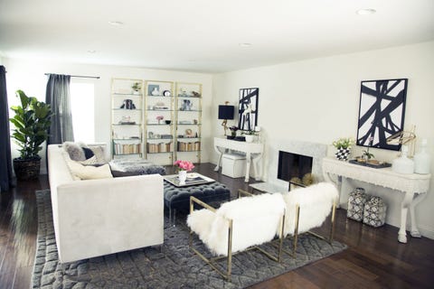 Before After A Fashion Blogger Remakes Her Dark Living Room Into Laurel Wolf Z Gallerie