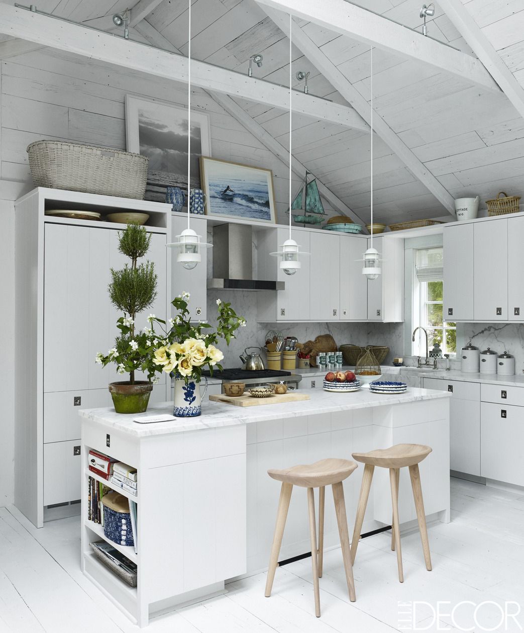 30 Best White Kitchens Design Ideas - Pictures of White Kitchen ...  30 Best White Kitchens Design Ideas - Pictures of White Kitchen Decor -  ELLEDecor.com