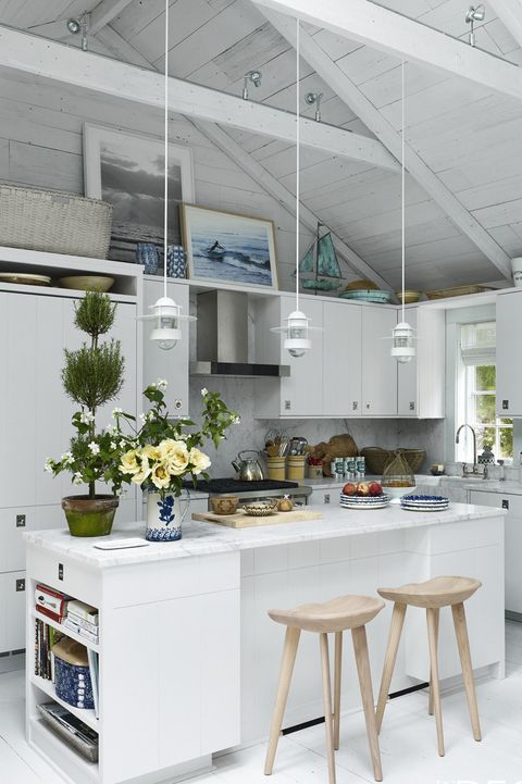 Countertop, White, Kitchen, Room, Furniture, Interior design, Cabinetry, Property, Building, Ceiling, 