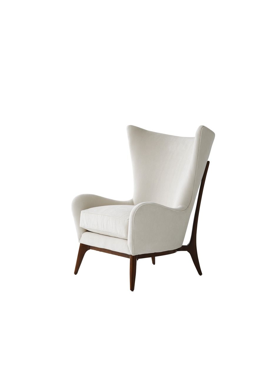 contemporary wing chair